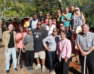 CVCL students, mentors and staff pose for a photo at Enchanted Hills camp