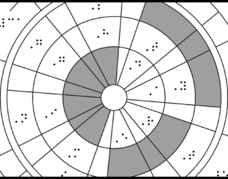 Mars Perseverance Parachute with braille labels.