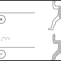 Cropped illustration of 2 horizontal fencing weapons, blade cross sections in circles, and shaded target areas on body, with braille labels.