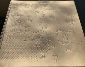 Lord of the Ring "Middle Earth Tactile Map Bundle" created by LightHouse's MAD Lab
