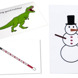 Tactile and Braille holiday cards designed by MAD Lab sold at Adaptations.org