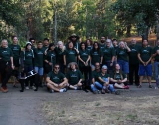2021 EHC staff poses for a group photo outdoors