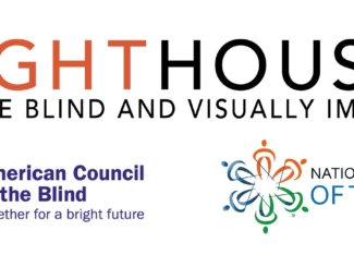 A composite of the LightHouse, ACB and NFB logos