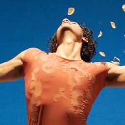 Sketch 12 Dear Diary chest up, a person leans back with arms outstretched. Text says, “SKETCH 12: Dear Diary”