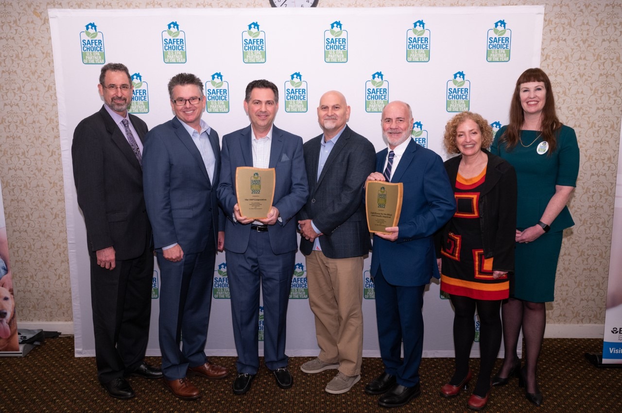 LightHouse Sirkin Center staff with presenters at the 2022 EPA Safer Choice Partner of the Year Awards