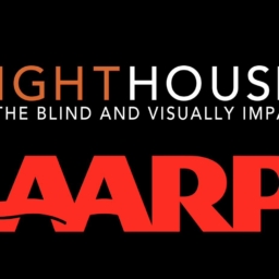 A composite of the LightHouse and AARP logos