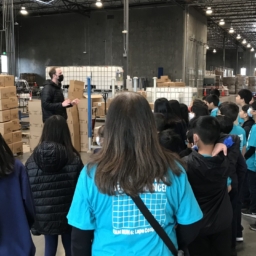 Students on manufacturing floor at Sirkin Center