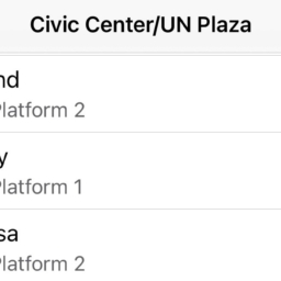 A screenshot of the Live BART app on iPhone