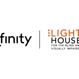 A composite of the Xfinity and LightHouse logos