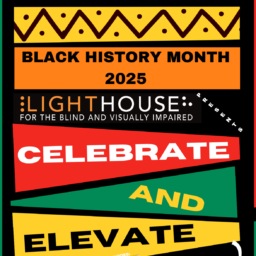 Postcard advertising the Black History Month celebration at LightHouse